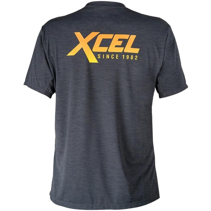 2024 Xcel Heren Verwarmd VentX Retro Solid UV T-shirt Met Korte Mouwen MLM625G2 - UV-armband. Black